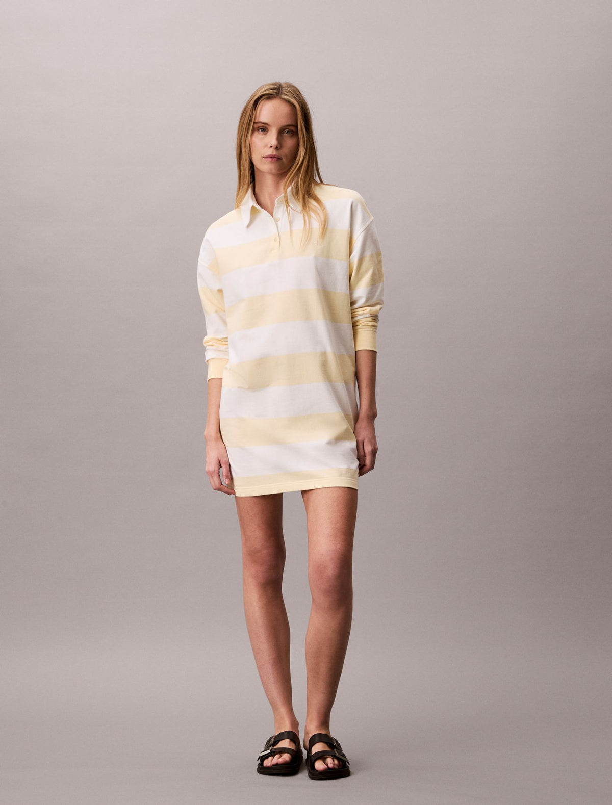 Varsity Stripe Mini Polo Dress - Calvin Klein Women