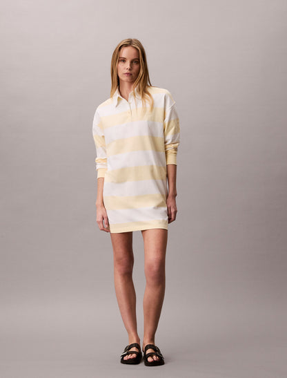 Varsity Stripe Mini Polo Dress - Calvin Klein Women