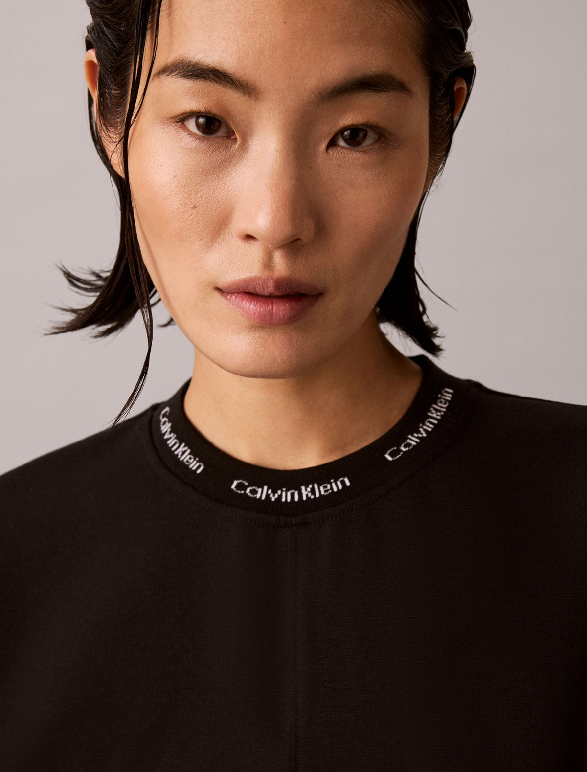 Logo Rib Interlock T-Shirt Dress - Calvin Klein Women