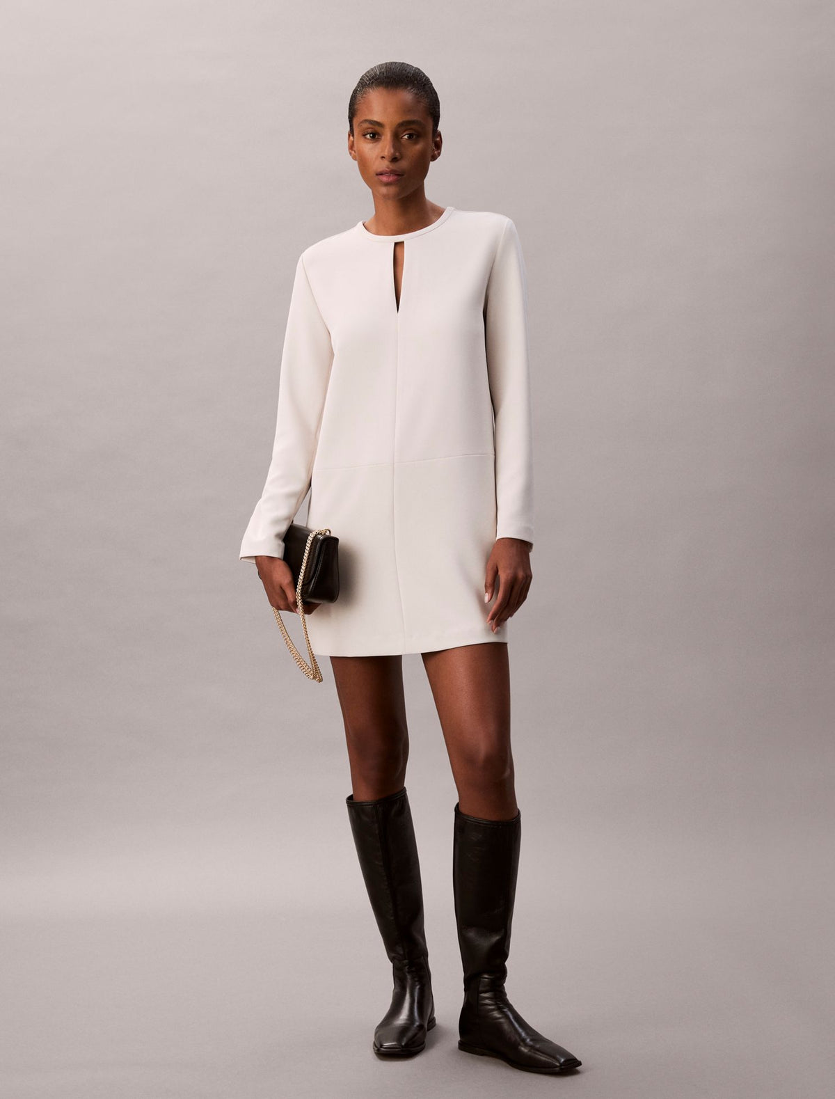 Crepe Tailored Mini Dress - Calvin Klein Women