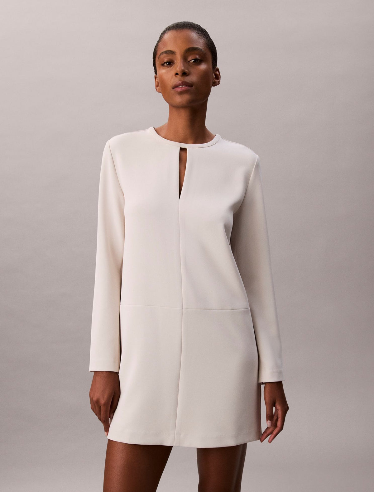 Crepe Tailored Mini Dress - Calvin Klein Women