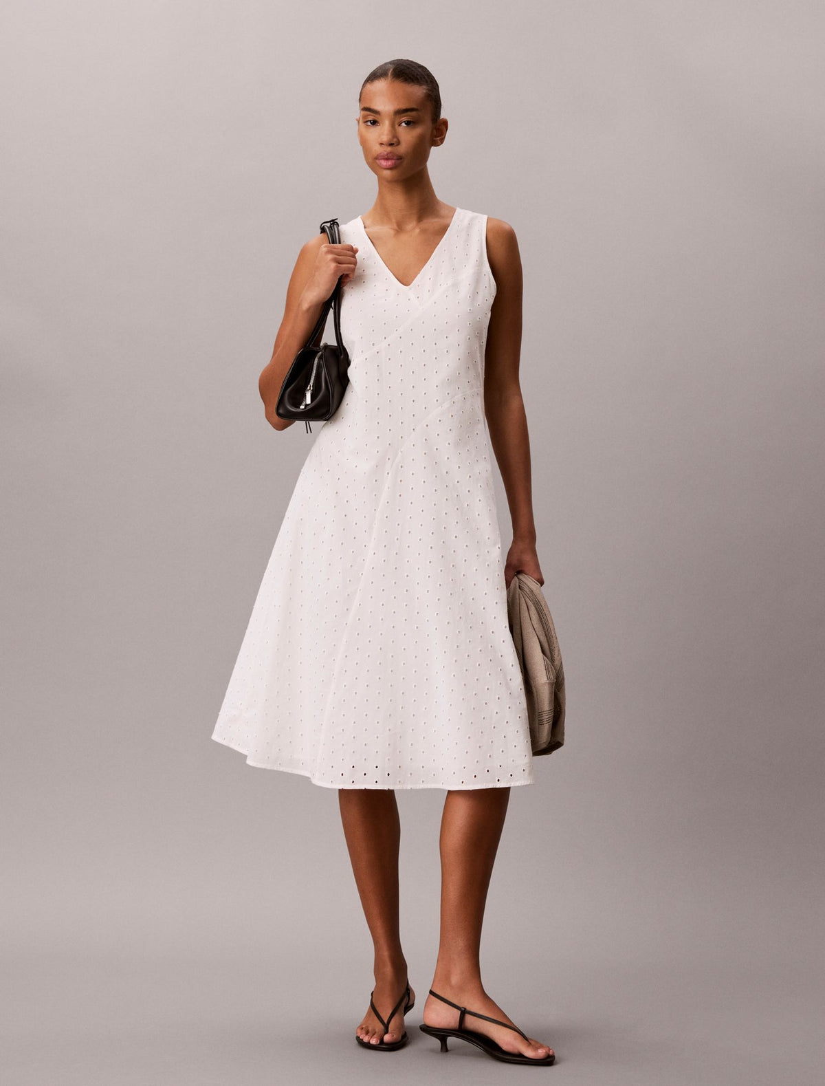 Broderie Midi Dress - Calvin Klein Women
