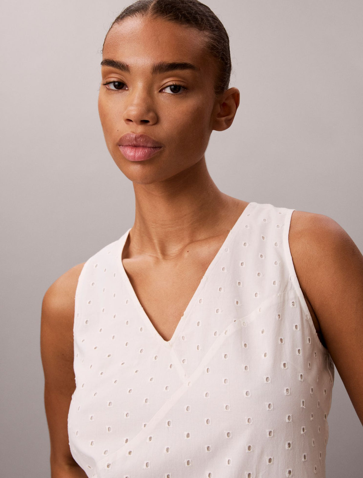 Broderie Midi Dress - Calvin Klein Women