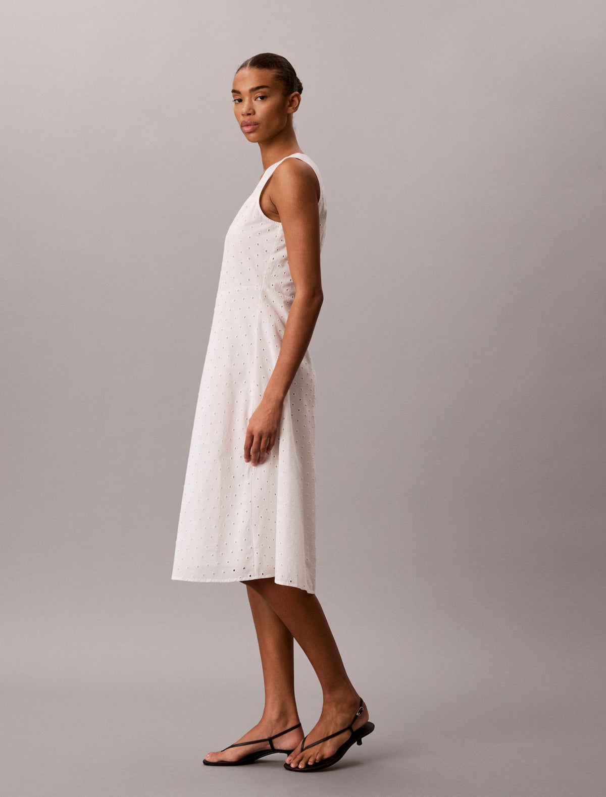 Broderie Midi Dress - Calvin Klein Women