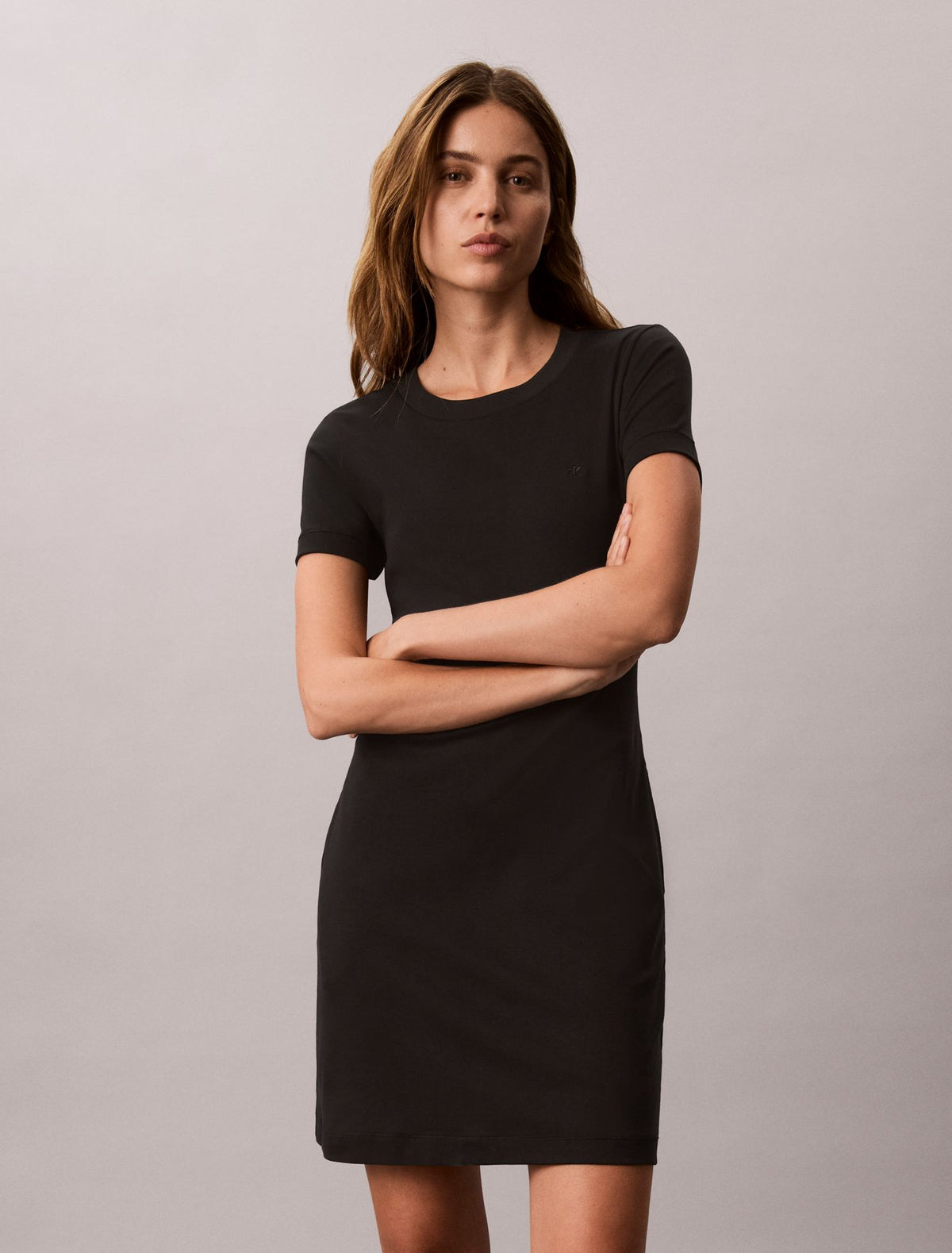 Monogram Mini T-Shirt Dress - Calvin Klein Women
