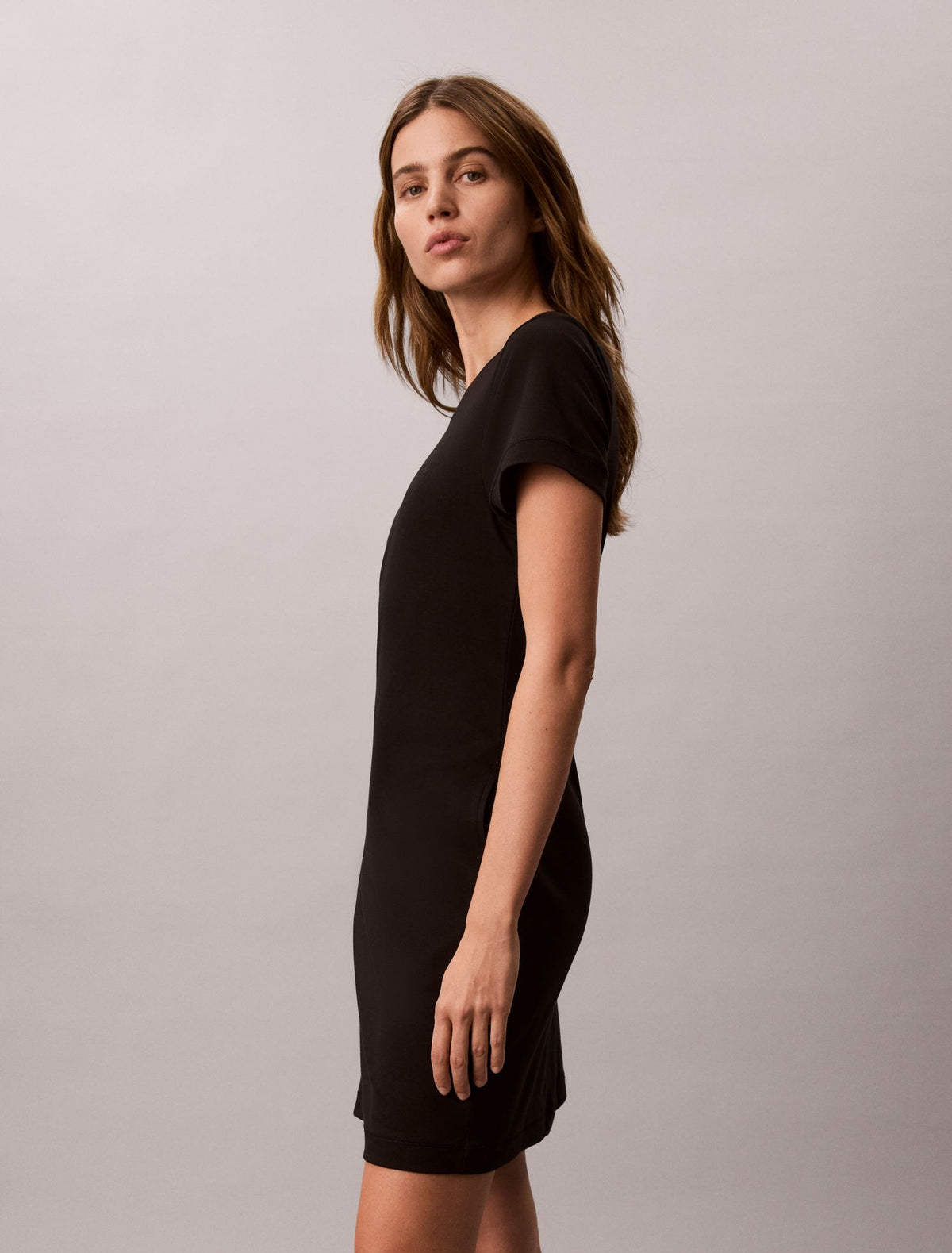 Monogram Mini T-Shirt Dress - Calvin Klein Women