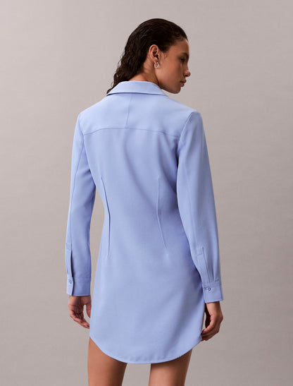 Casual Twill Mini Shirt Dress - Calvin Klein Women