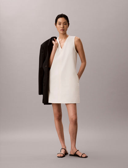 Interlock V-Neck Mini Dress - Calvin Klein Women