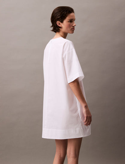Cotton Relaxed Mini T-Shirt Dress - Calvin Klein Women