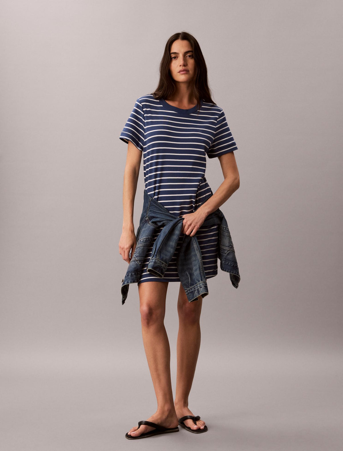Monogram Mini T-Shirt Dress - Calvin Klein Women