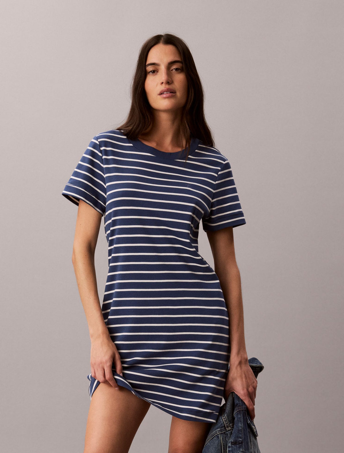 Monogram Mini T-Shirt Dress - Calvin Klein Women