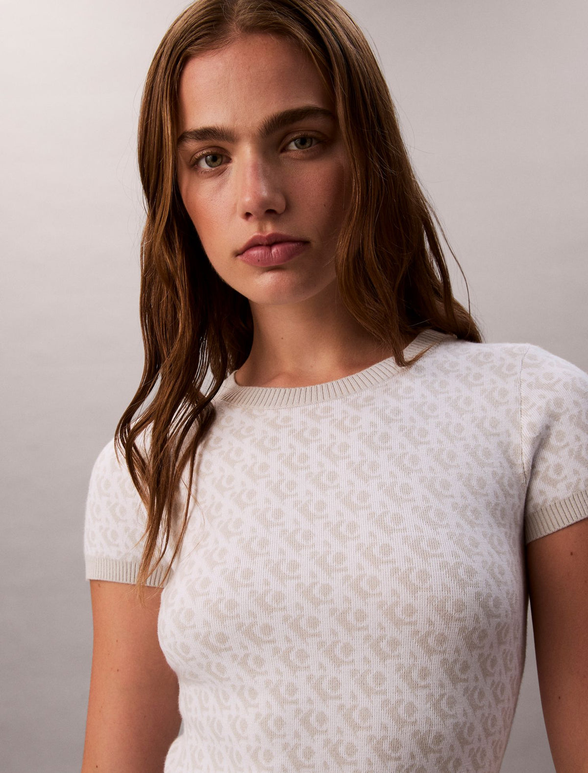 Tech Knit Allover Monogram Mini Dress - Calvin Klein Women