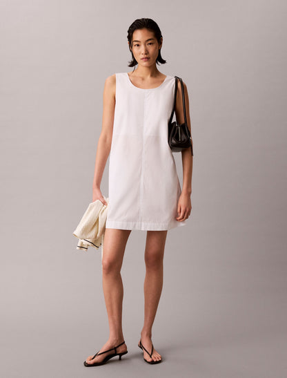 Cotton Poplin Mini Dress - Calvin Klein Women