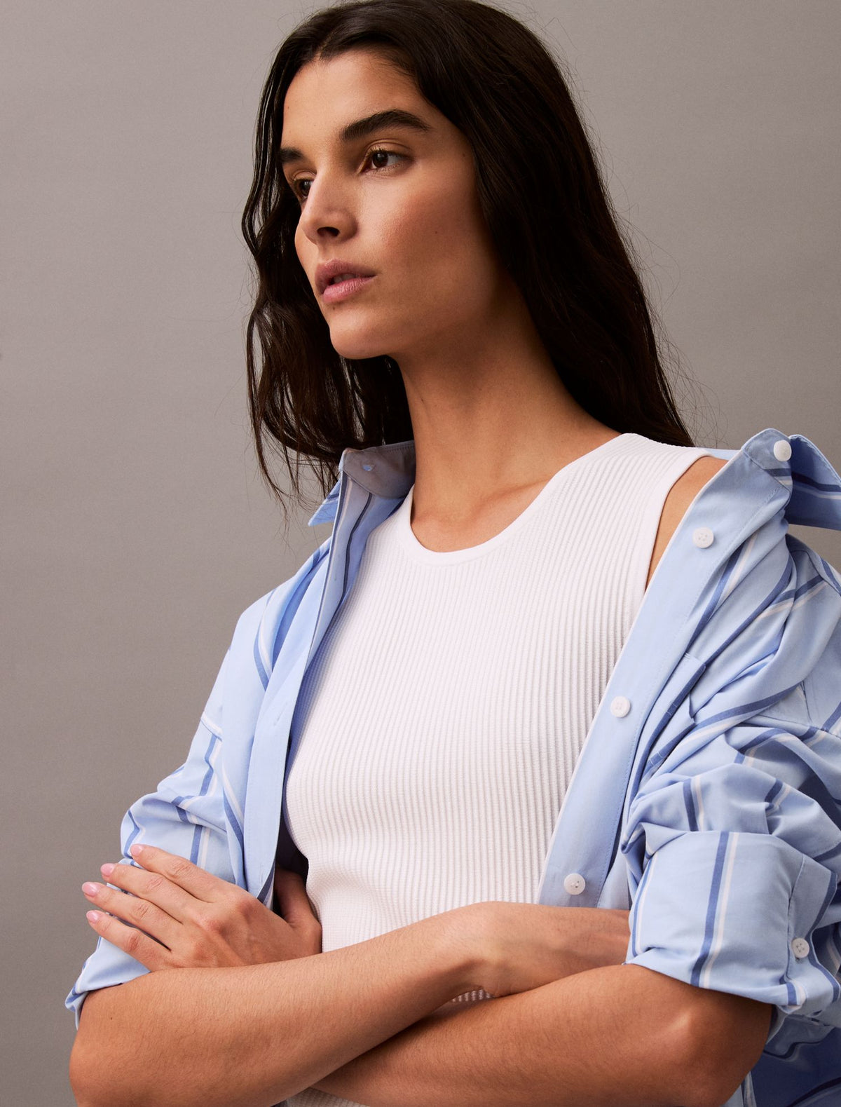Rib Sleeveless Mini Dress - Calvin Klein Women