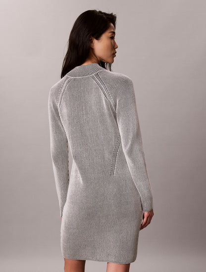Monogram Graphic Rib Mini Dress - Calvin Klein Women
