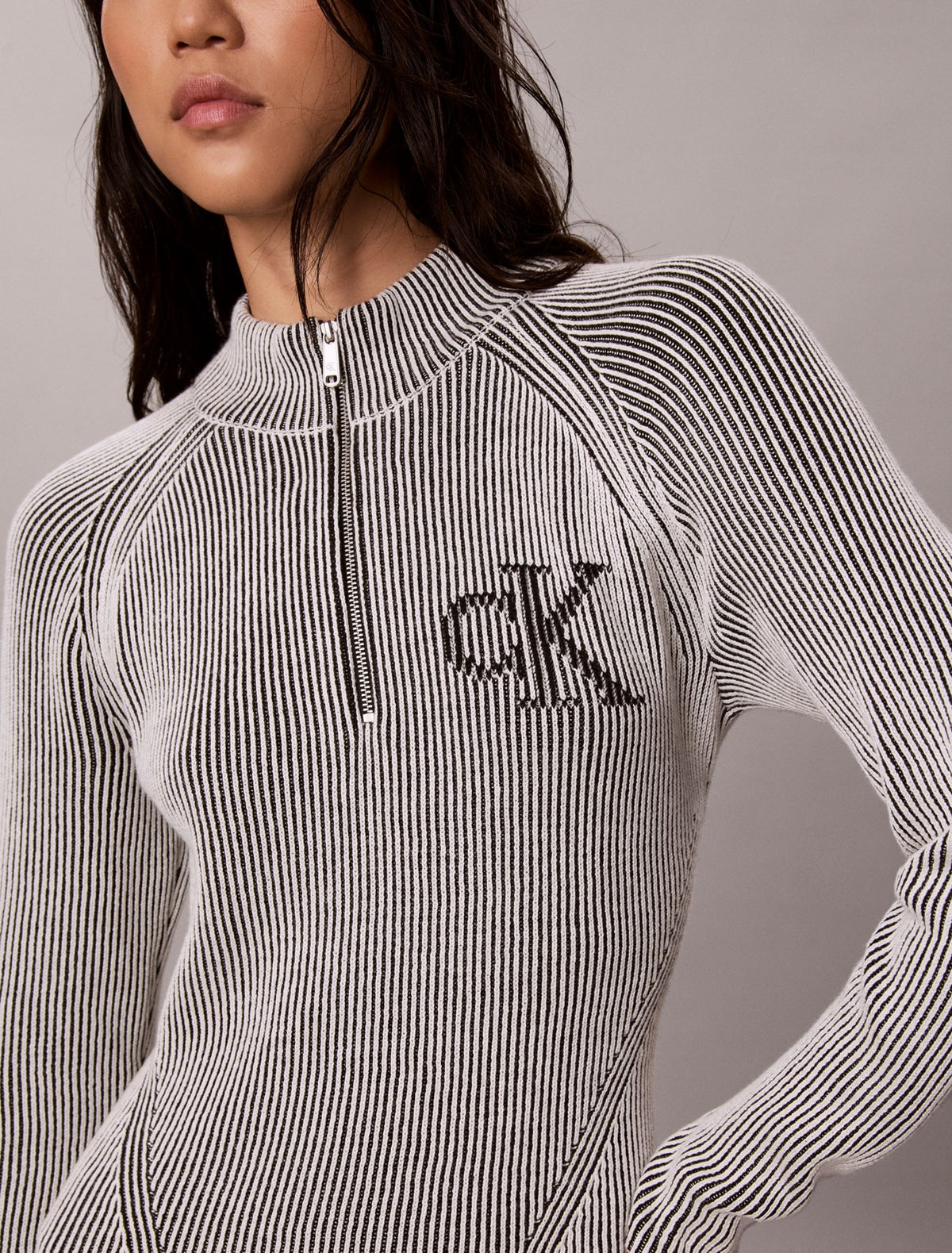 Monogram Graphic Rib Mini Dress - Calvin Klein Women