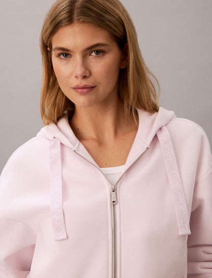 Logo Tape Fleece Hoodie - Calvin Klein Women