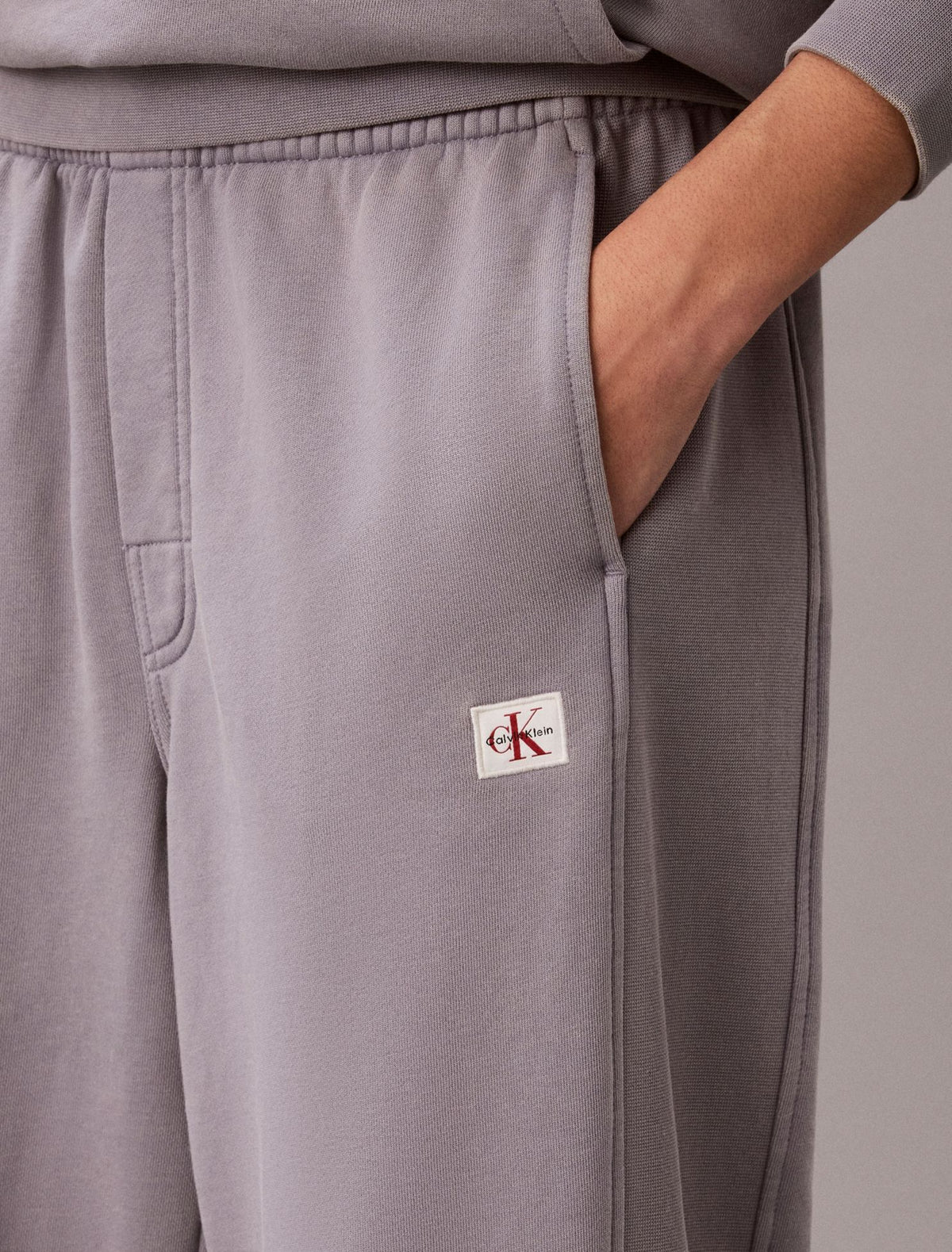 Woven Monologo Terry Sweatpants - Calvin Klein Women