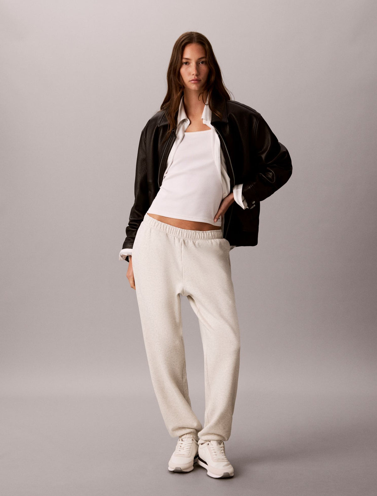 Monogram Fleece Joggers - Calvin Klein Women