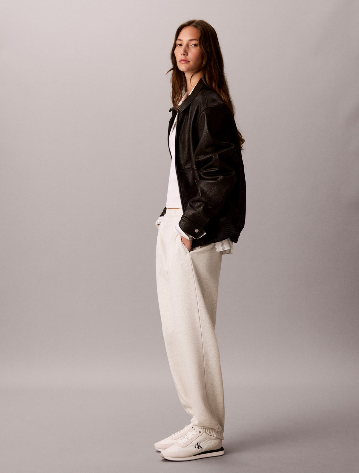 Monogram Fleece Joggers - Calvin Klein Women