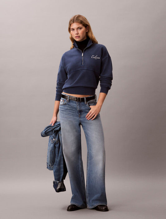 French Terry Zip Sweatshirt - Calvin Klein Women