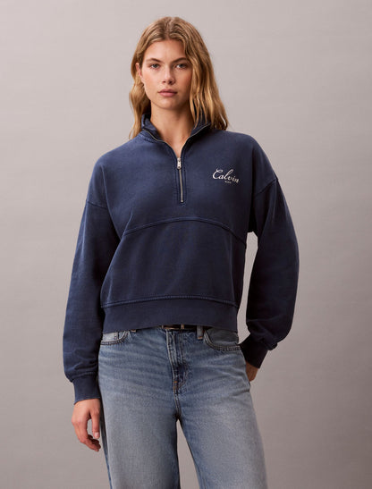 French Terry Zip Sweatshirt - Calvin Klein Women