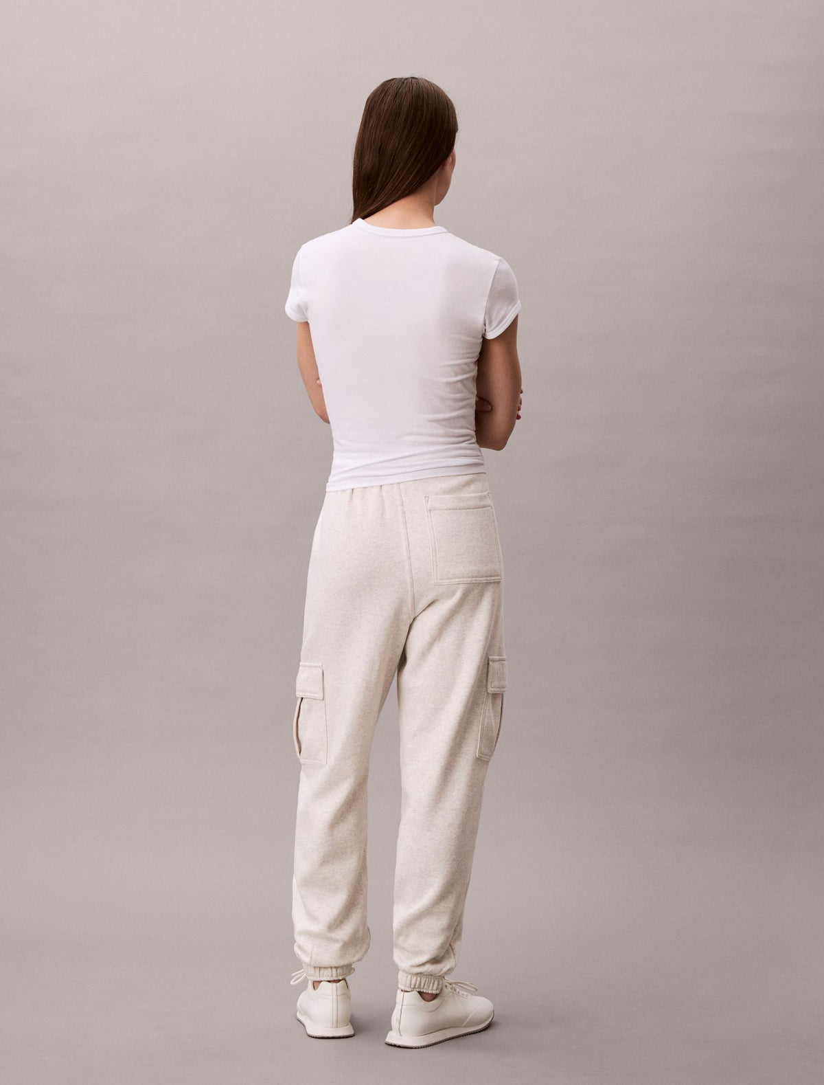 Monogram Fleece Cargo Joggers - Calvin Klein Women