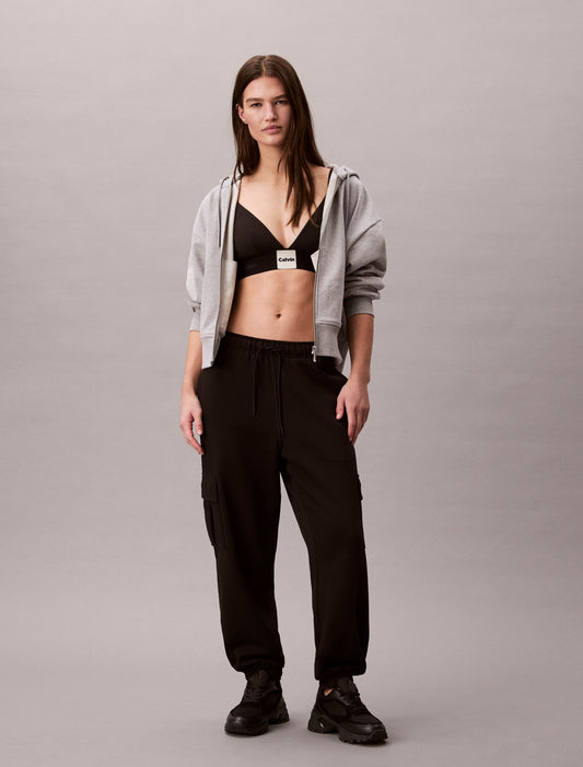 Monogram Fleece Cargo Joggers - Calvin Klein Women