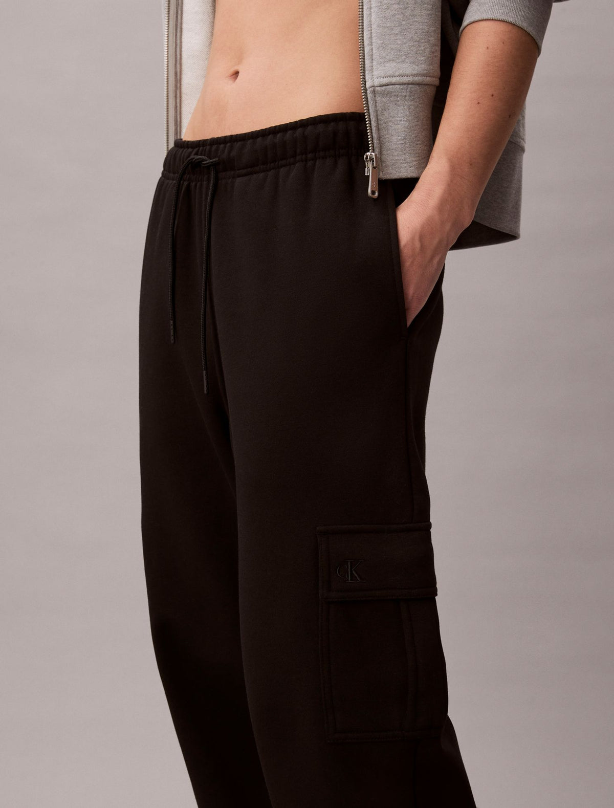 Monogram Fleece Cargo Joggers - Calvin Klein Women