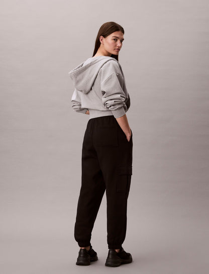 Monogram Fleece Cargo Joggers - Calvin Klein Women