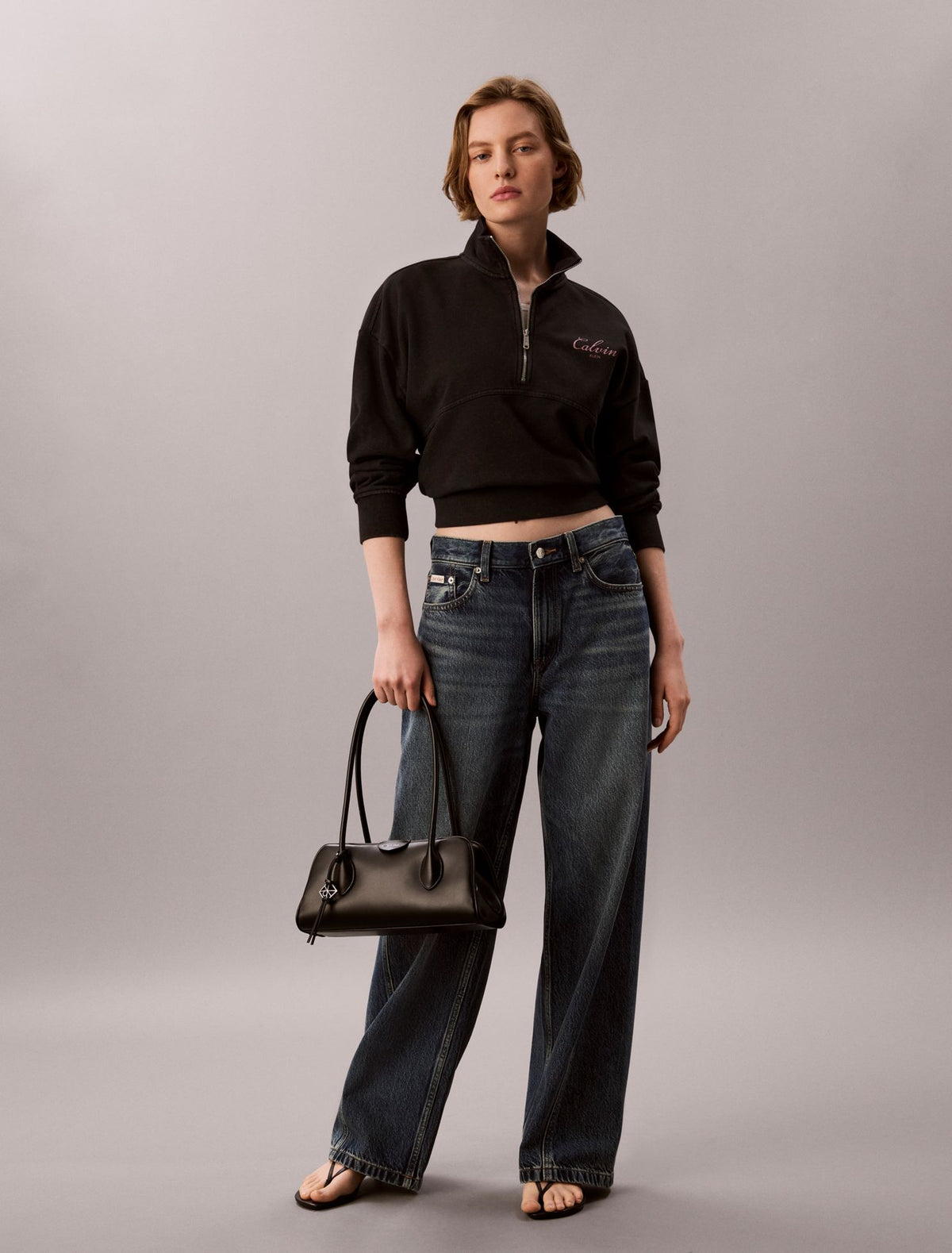 French Terry Zip Sweatshirt - Calvin Klein Women