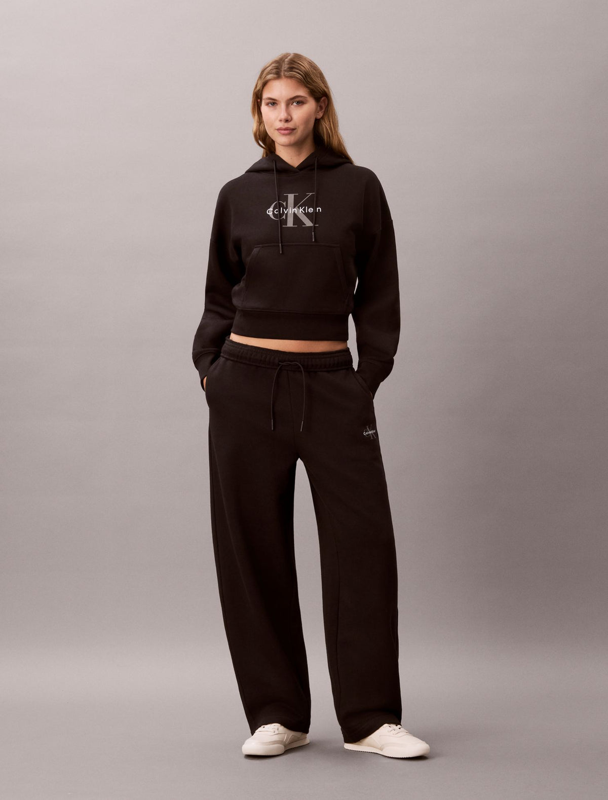 Monologo Fleece Hoodie - Calvin Klein Women