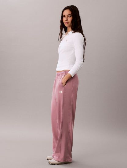 Woven Monologo Terry Sweatpants - Calvin Klein Women