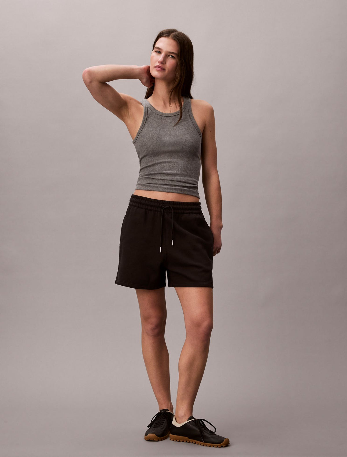 Logo Tape Fleece Shorts - Calvin Klein Women