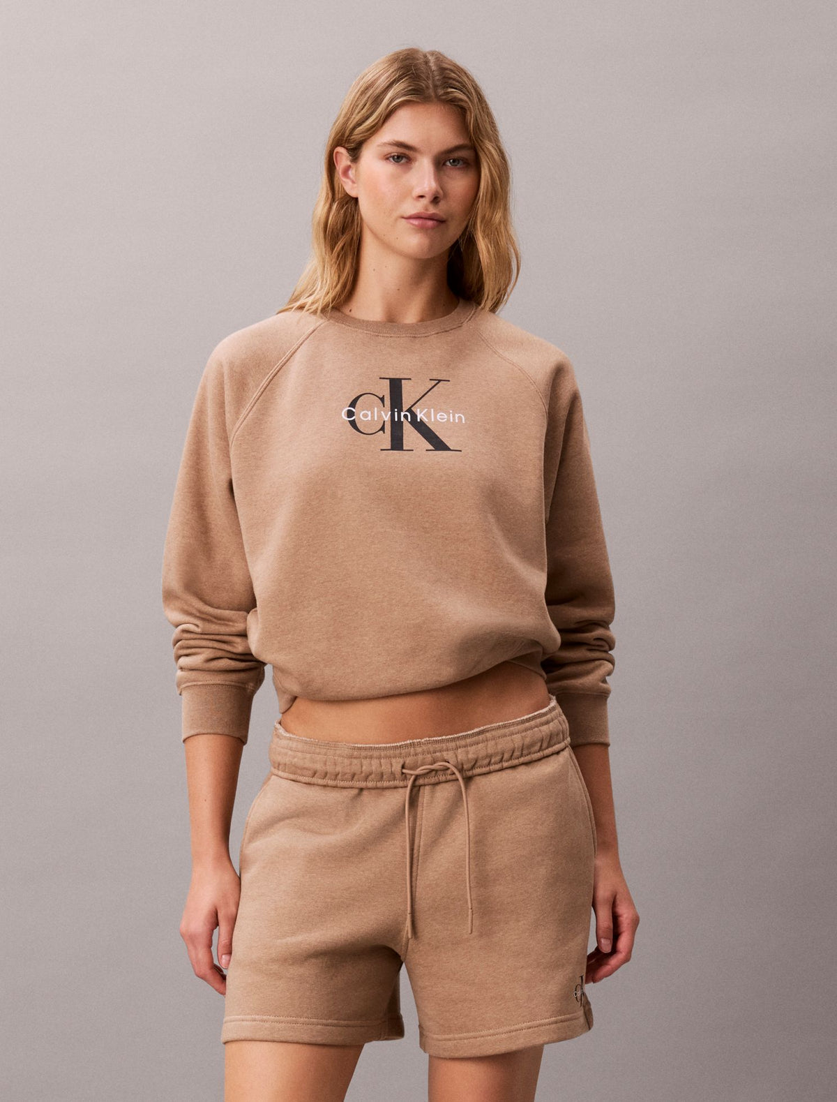 Monologo Fleece Relaxed Sweatshirt - Calvin Klein Women