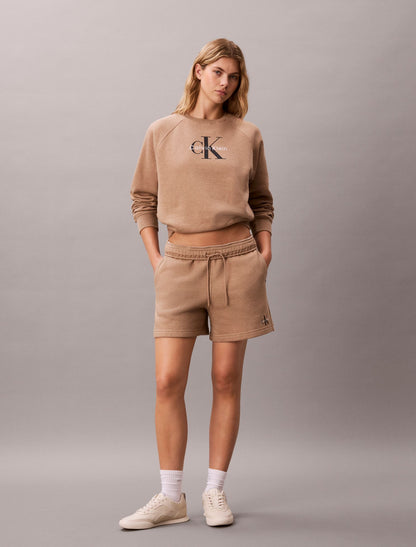 Monologo Fleece Relaxed Sweatshirt - Calvin Klein Women