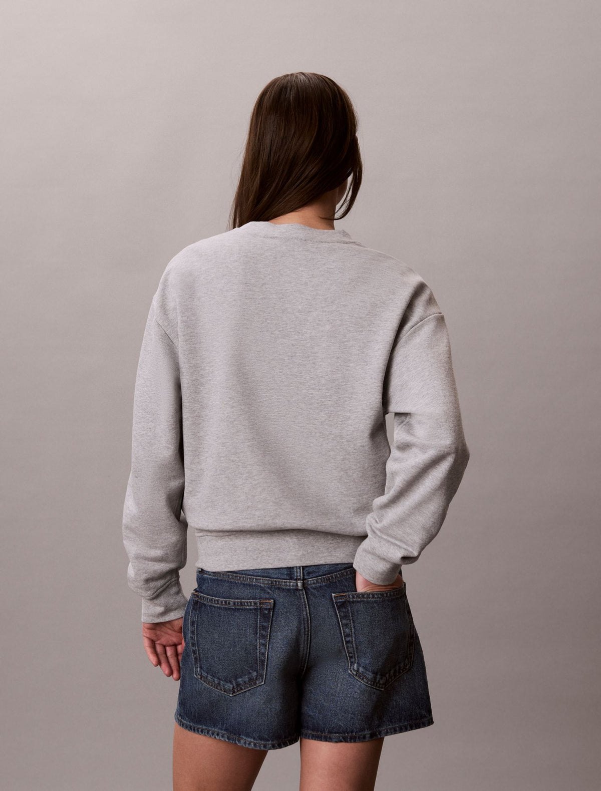 Monologo French Terry Relaxed Sweatshirt - Calvin Klein Women