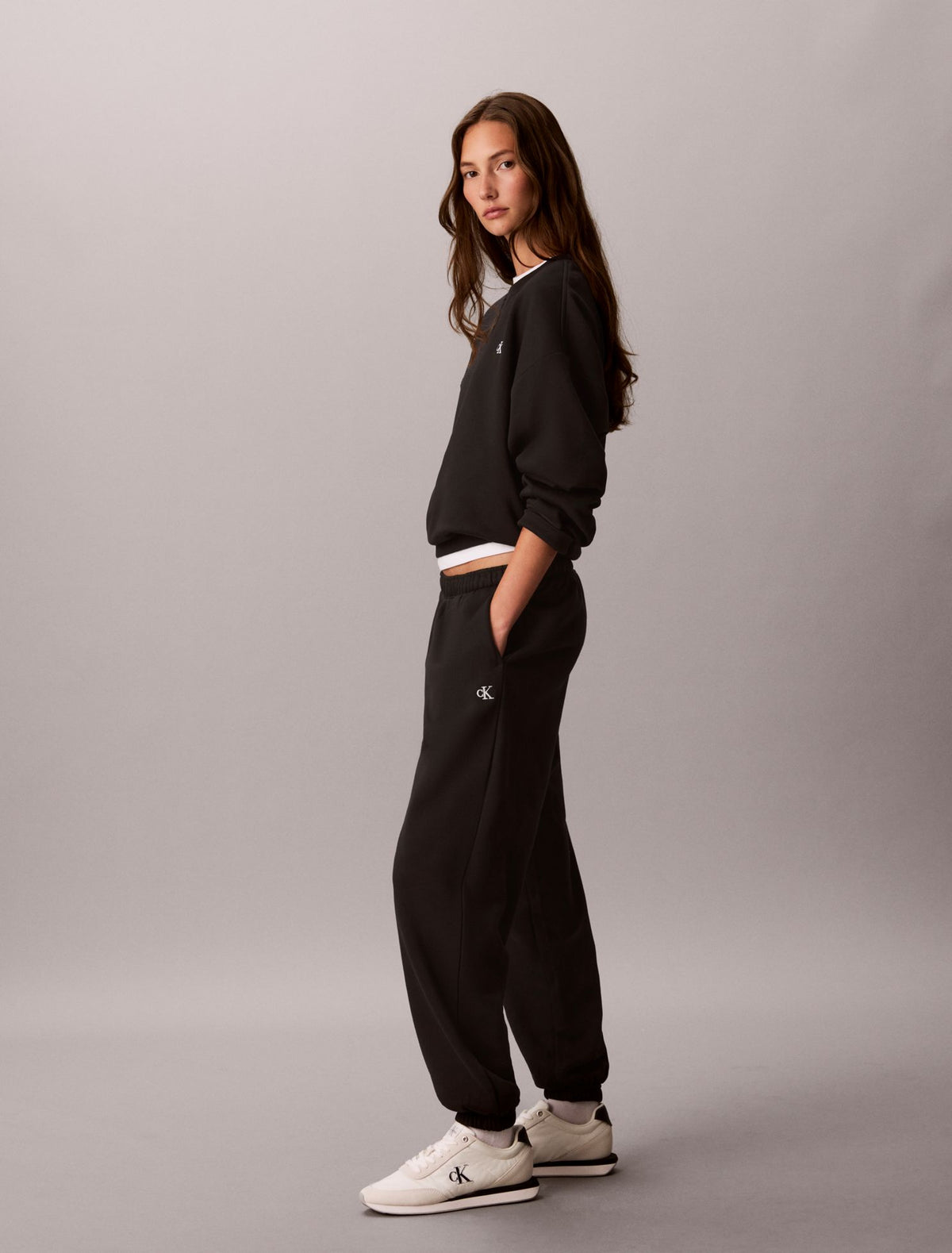 Monogram Fleece Joggers - Calvin Klein Women
