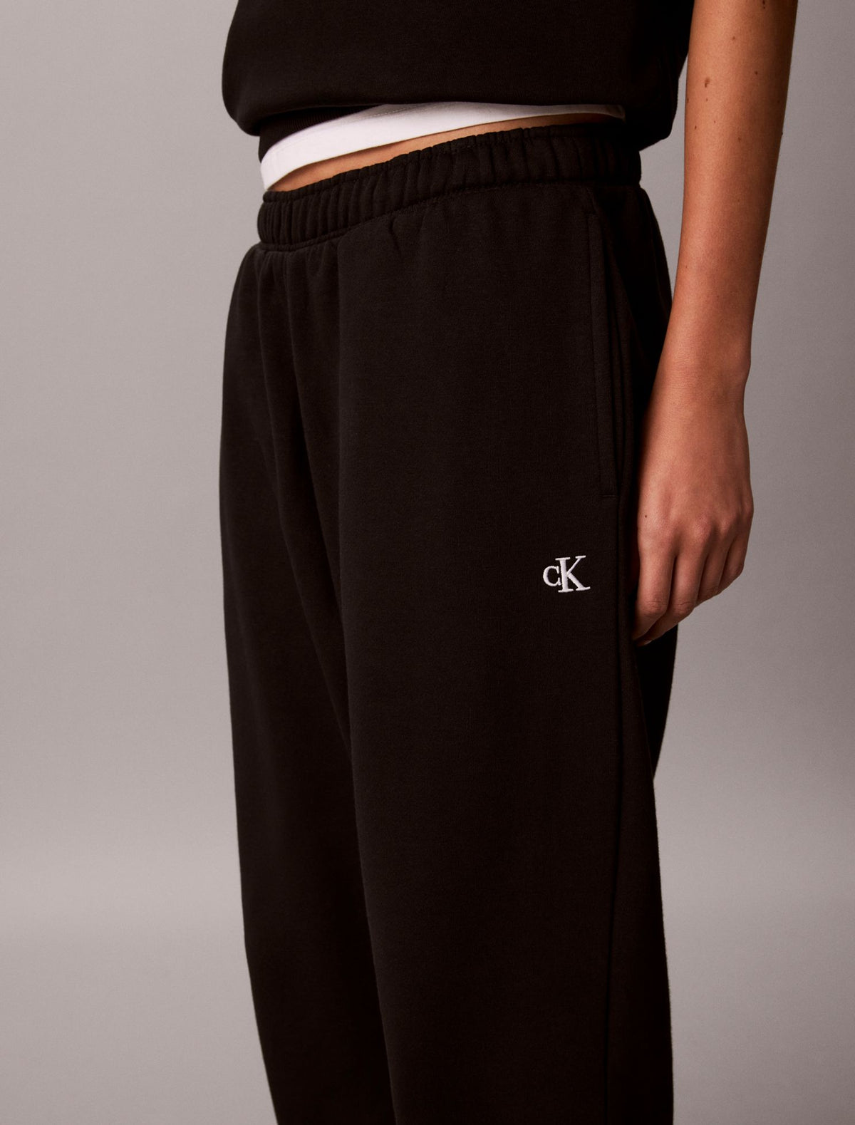 Monogram Fleece Joggers - Calvin Klein Women