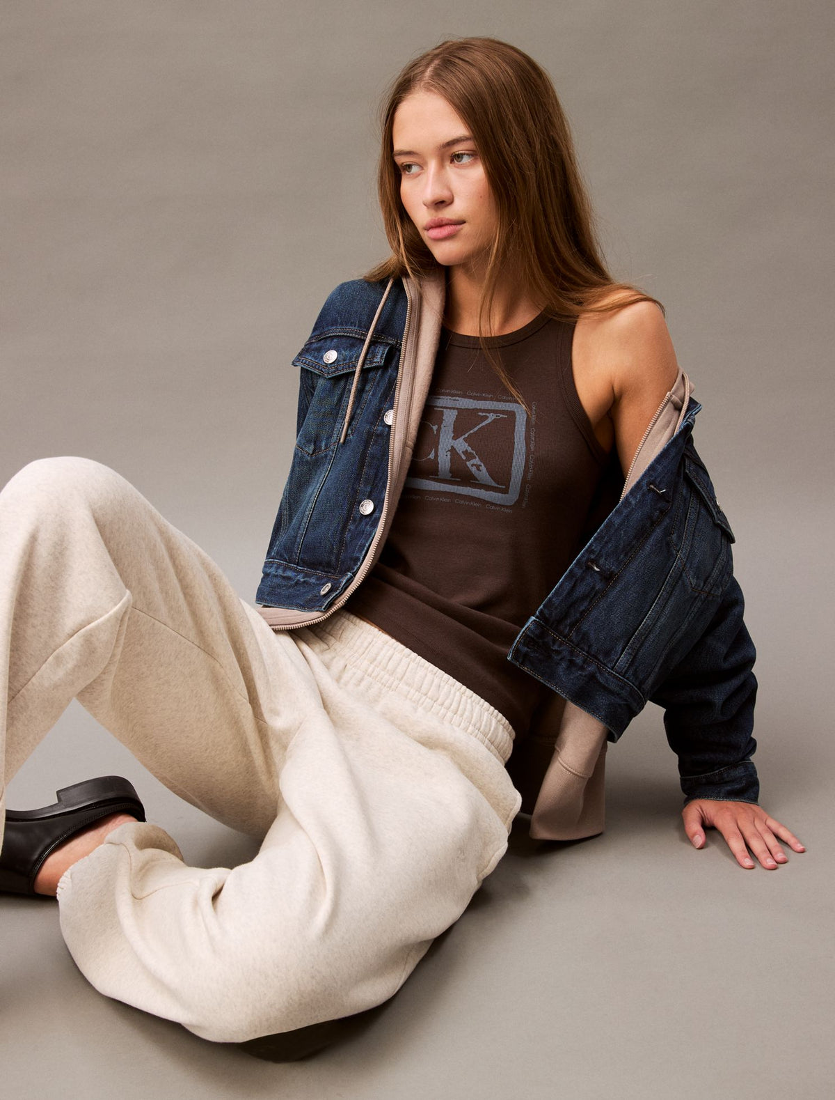 Monogram Fleece Joggers - Calvin Klein Women