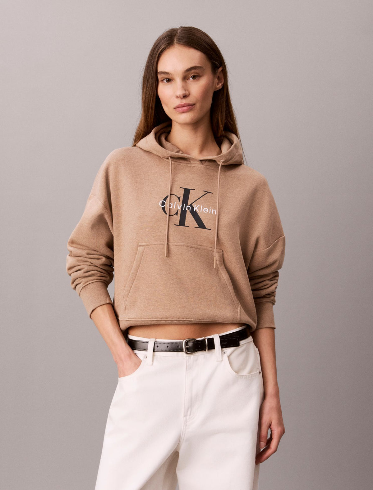 Monologo Fleece Hoodie - Calvin Klein Women