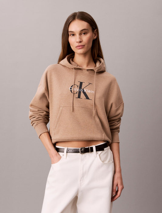 Monologo Fleece Hoodie - Calvin Klein Women