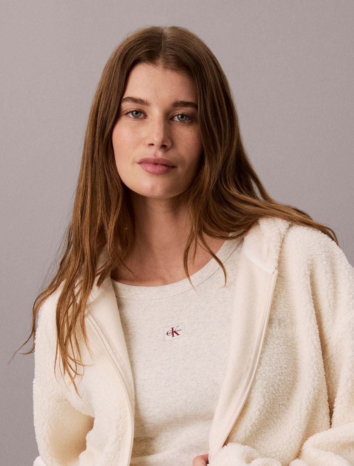 Sherpa Zip Hoodie - Calvin Klein Women