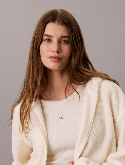 Sherpa Zip Hoodie - Calvin Klein Women