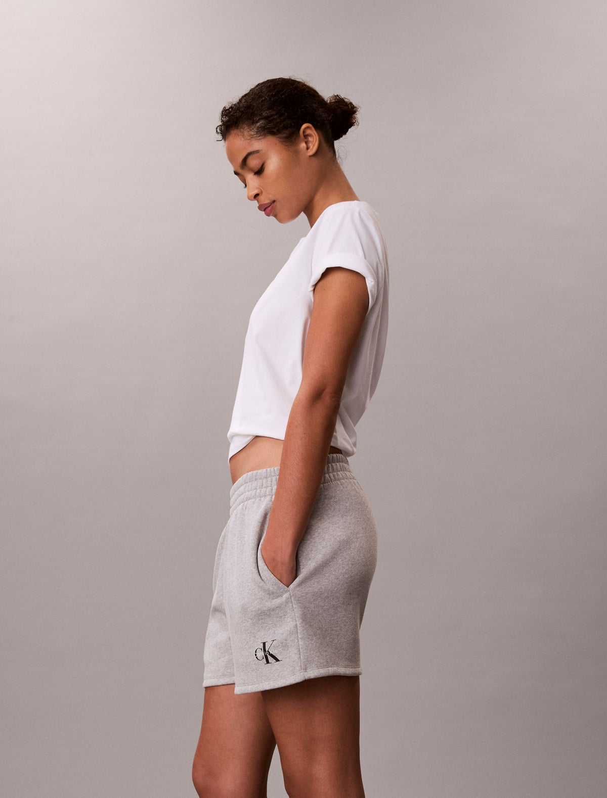 Monologo Fleece Pull-On Shorts - Calvin Klein Women