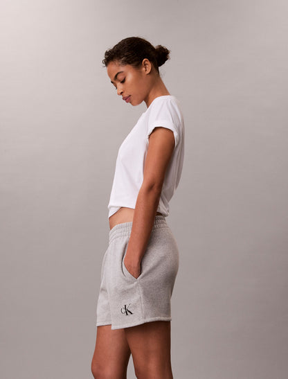 Monologo Fleece Pull-On Shorts - Calvin Klein Women