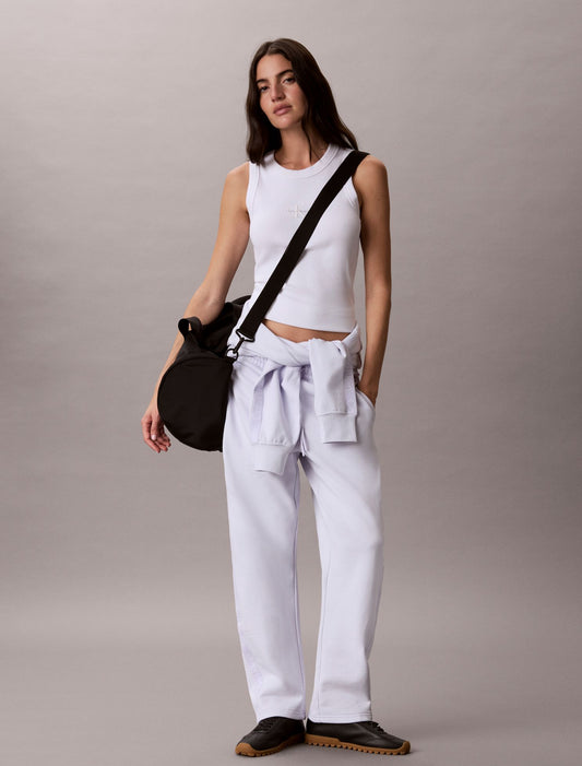 Logo Tape Barrel Pants - Calvin Klein Women