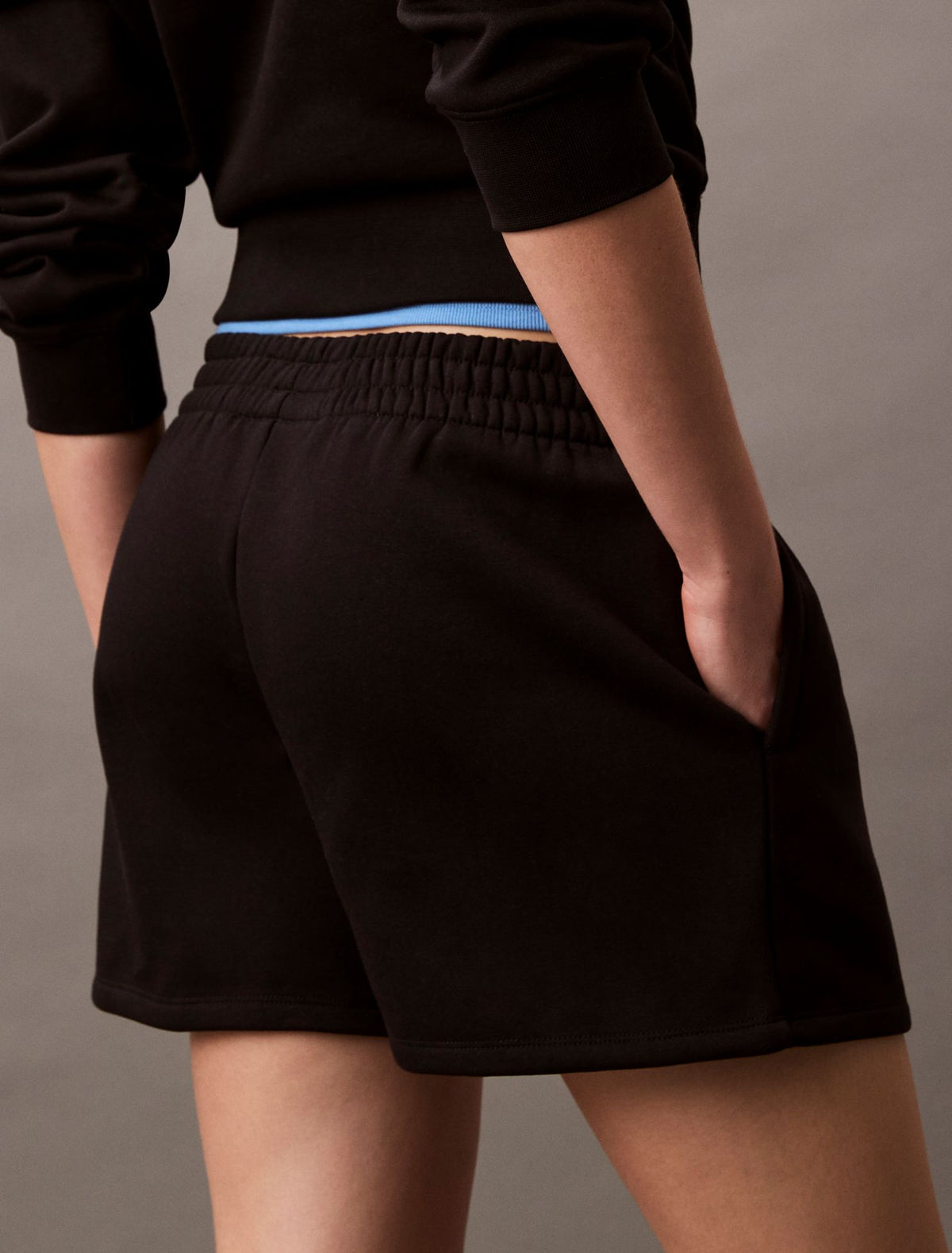 Monologo Fleece Pull-On Shorts - Calvin Klein Women