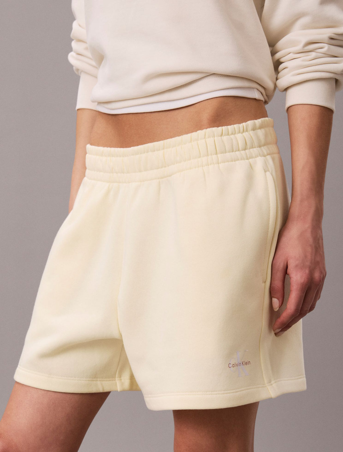 Monologo Fleece Pull-On Shorts - Calvin Klein Women