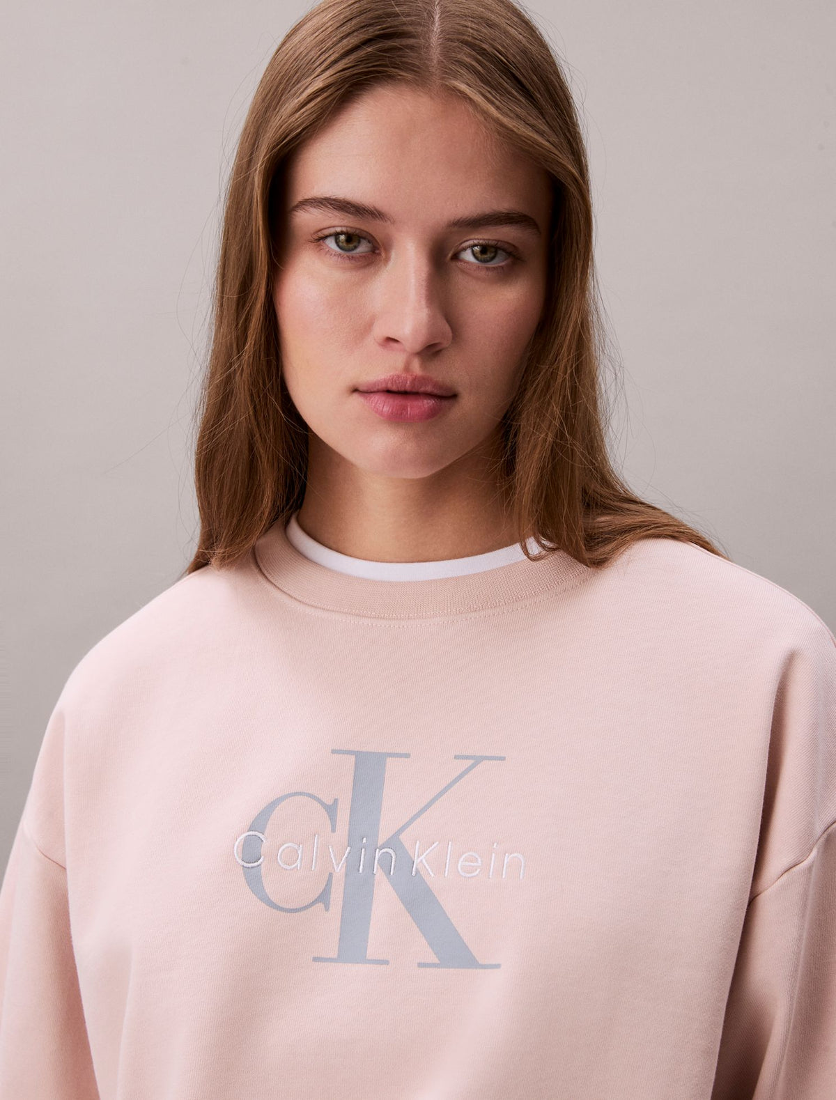 Monologo French Terry Relaxed Sweatshirt - Calvin Klein Women